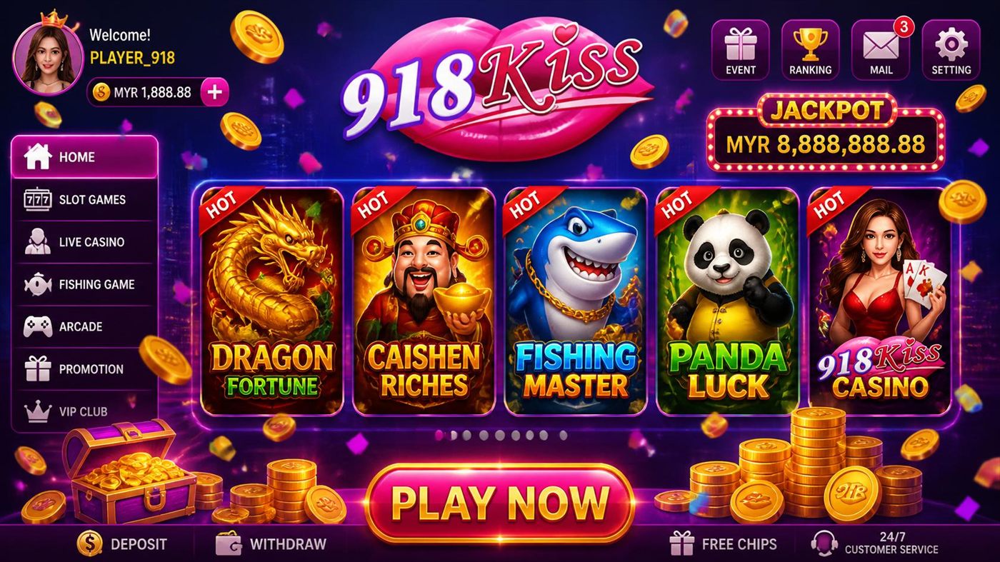 918Kiss game lobby featuring Fishing Master and other titles